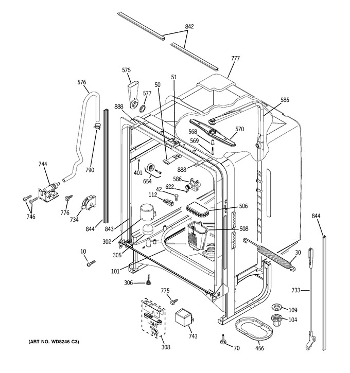 Diagram for GLD6611L18WW