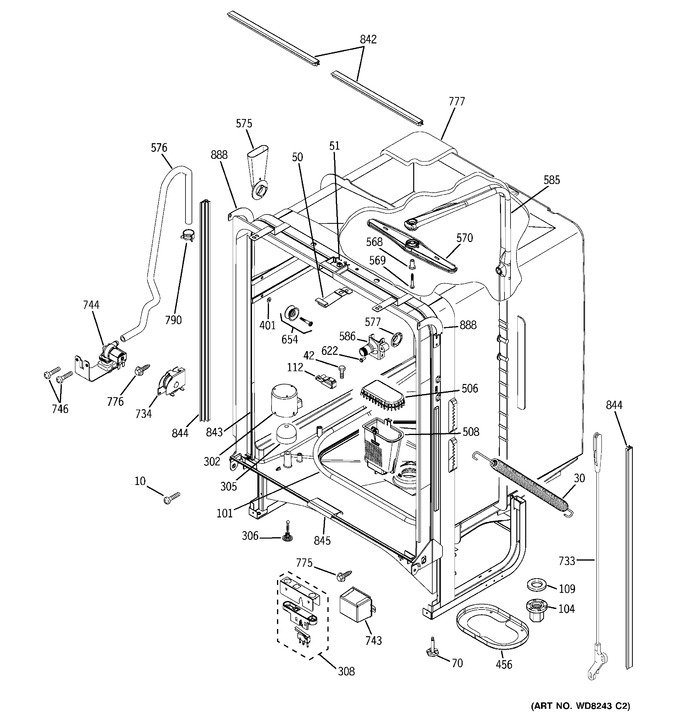 Diagram for PDW7912N15WW