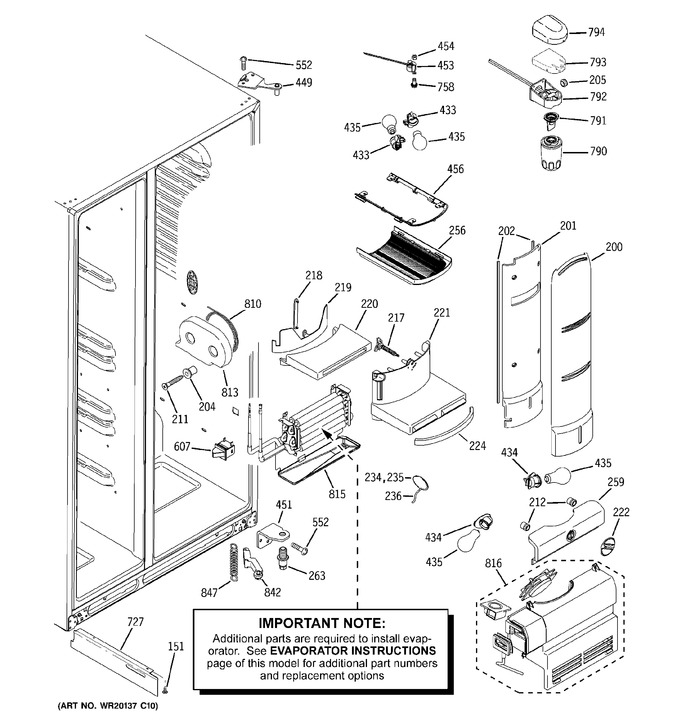 Diagram for PSF26RGWCBB