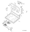 Diagram for 1 - Control Panel & Cooktop