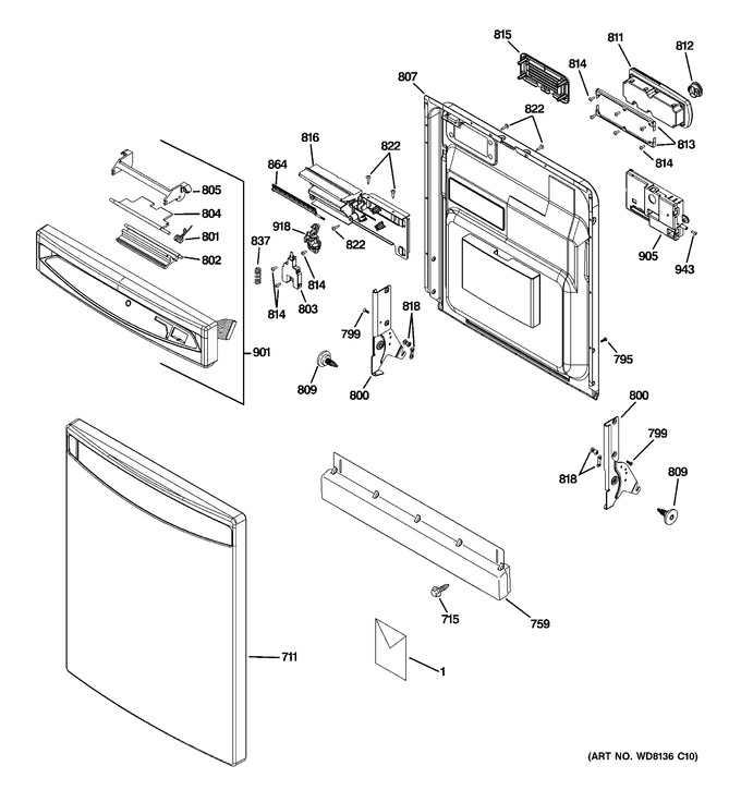 Diagram for PDW8200N00WW