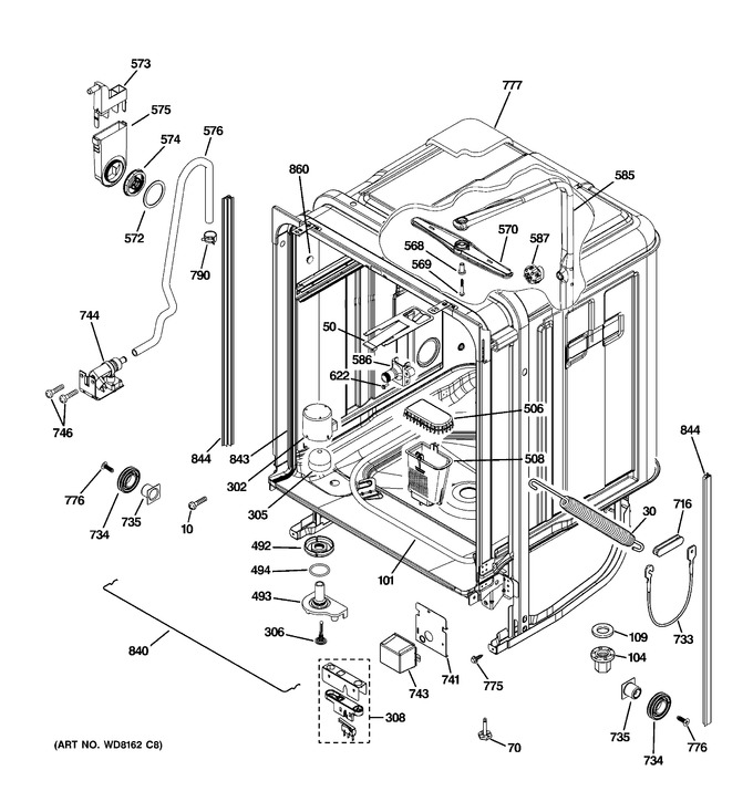 Diagram for PDW8480N00SS