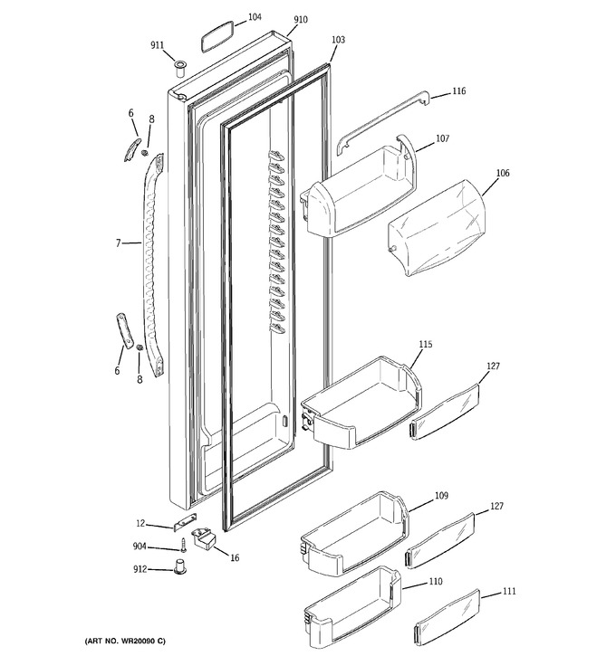 Diagram for GCE23LBWAFWW