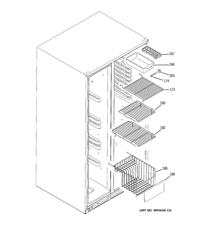 Diagram for GCE23LBWAFWW