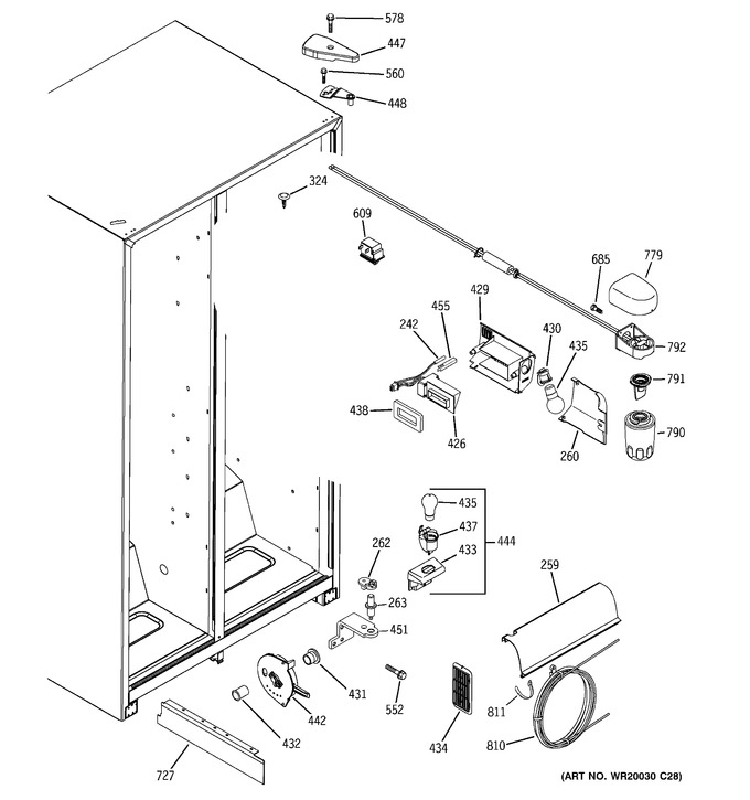 Diagram for GSH25JFTEWW