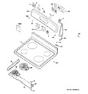 Diagram for 1 - Control Panel & Cooktop