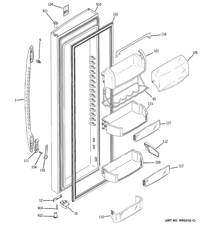 Diagram for PCF25NGWCWW