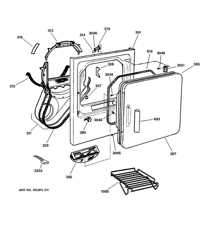 Diagram for DPSE592EA1WW