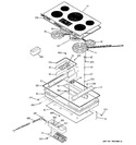 Diagram for 1 - Control Panel & Cooktop