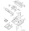 Diagram for 2 - Control Panel & Cooktop