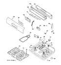 Diagram for 2 - Control Panel & Cooktop