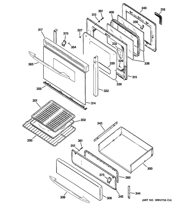 Diagram for JGB916BEK6BB