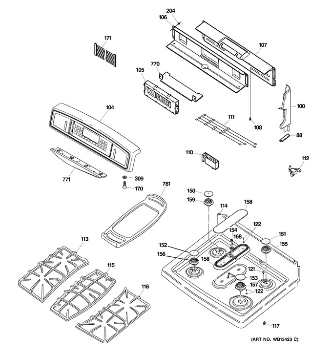 Diagram for JGB918BEK6BB