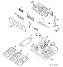 Diagram for 2 - Control Panel & Cooktop