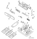 Diagram for 2 - Control Panel & Cooktop