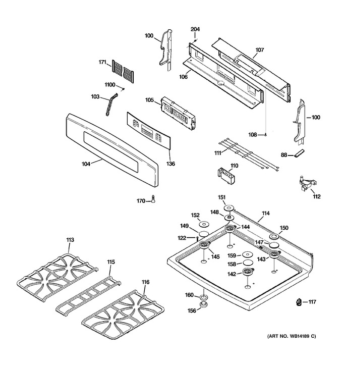 Diagram for PGB928TEM1WW