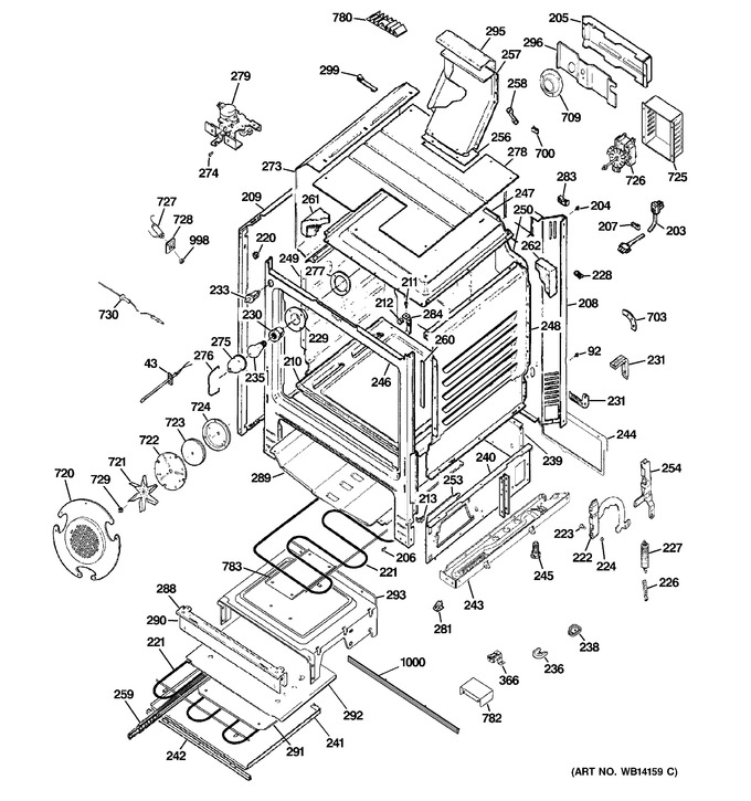 Diagram for PGB928TEM1WW