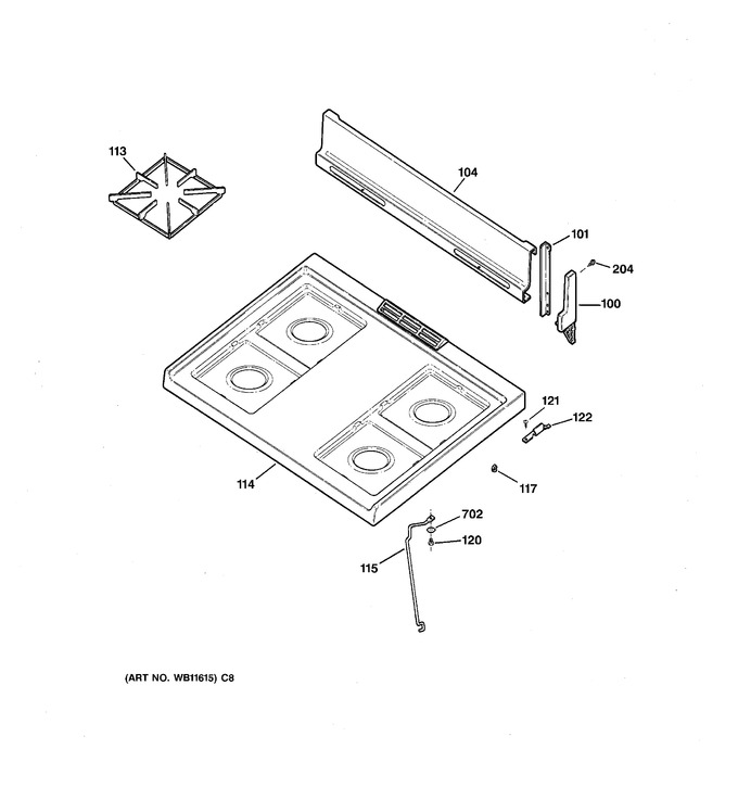 Diagram for RGB508PPH3WH