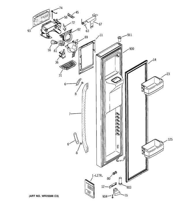 Diagram for GCE21LGWAFWW