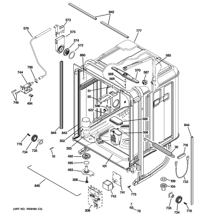 Diagram for PDW9200N20WW