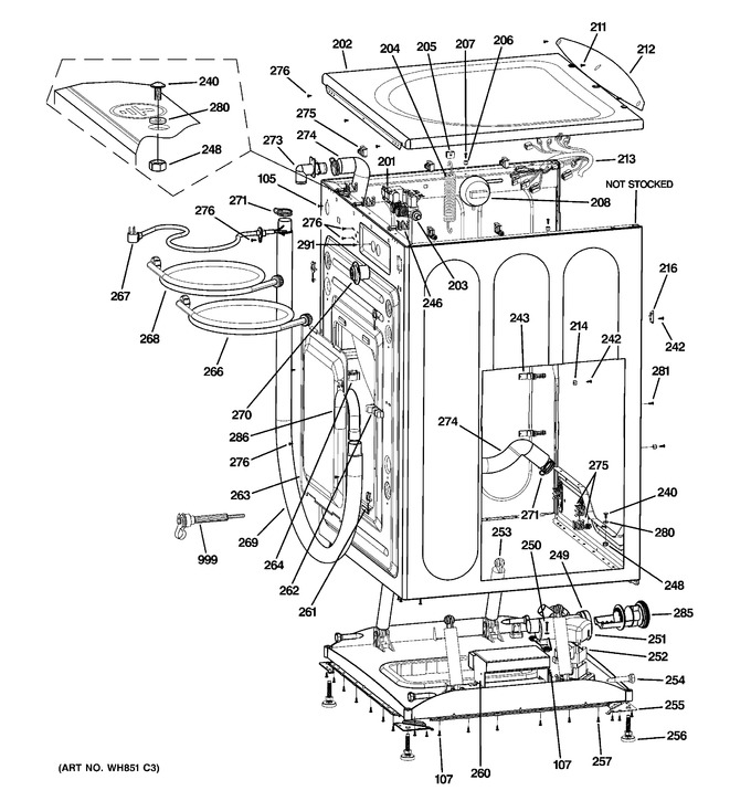 Diagram for WBVH5100H1WW