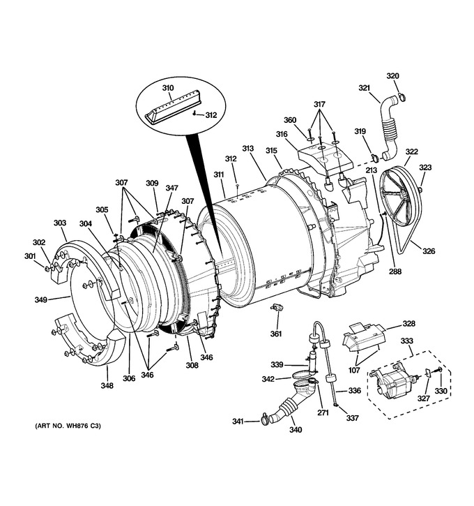 Diagram for WBVH5100H1WW