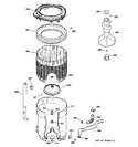 Diagram for 3 - Tub, Basket & Agitator