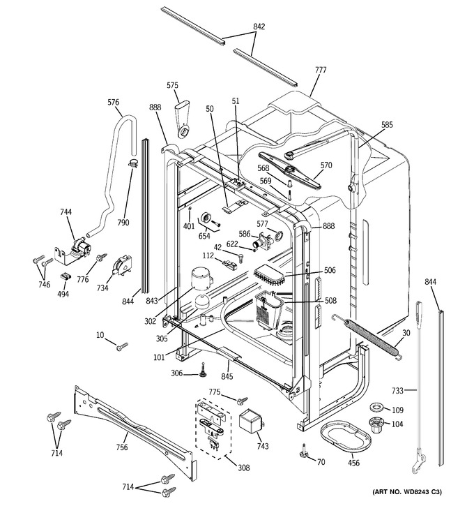 Diagram for PDW7900N20WW