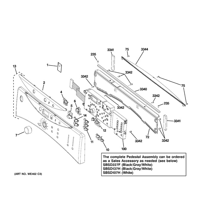 Diagram for DCVH660GH1WW