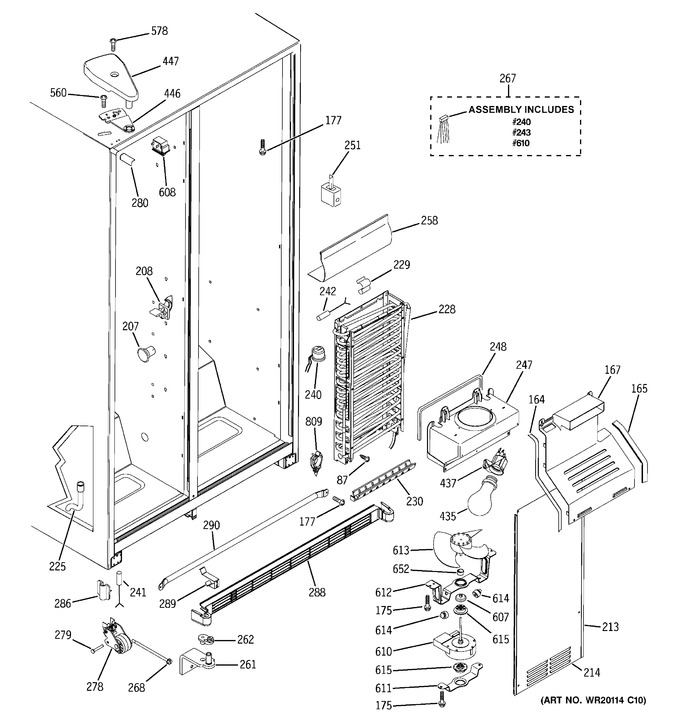 Diagram for GSH25JFTFWW