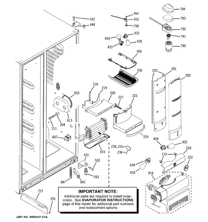 Diagram for PSH25PSWCSS