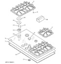 Diagram for 1 - Control Panel & Cooktop