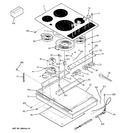 Diagram for 1 - Control Panel & Cooktop