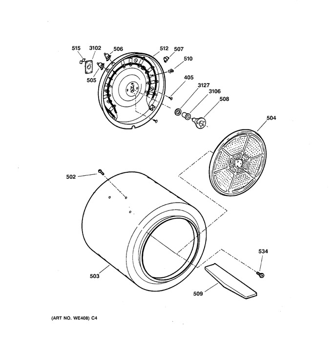 Diagram for DISR473CG2WW