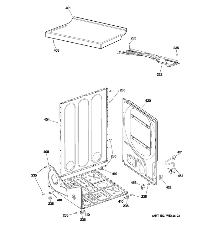 Diagram for DBXR463GG5CC