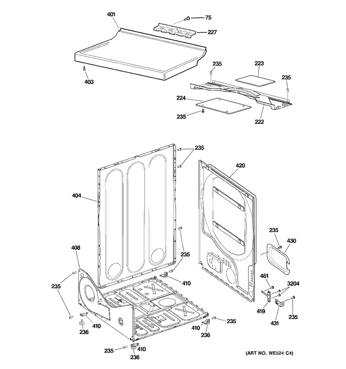 Diagram for DWSR463EG5WW