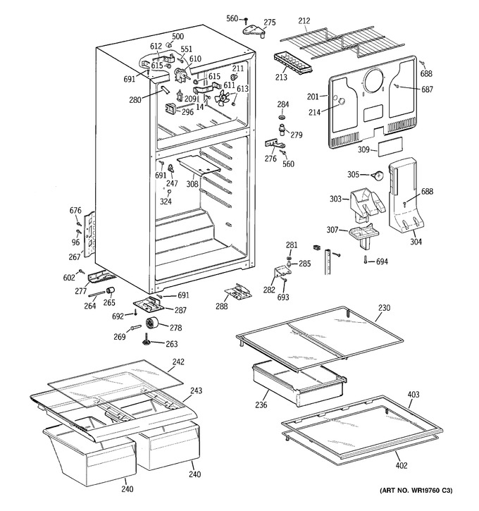 Diagram for GTS18RBSBRWW