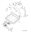 Diagram for 1 - Control Panel & Cooktop