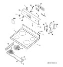 Diagram for 1 - Control Panel & Cooktop