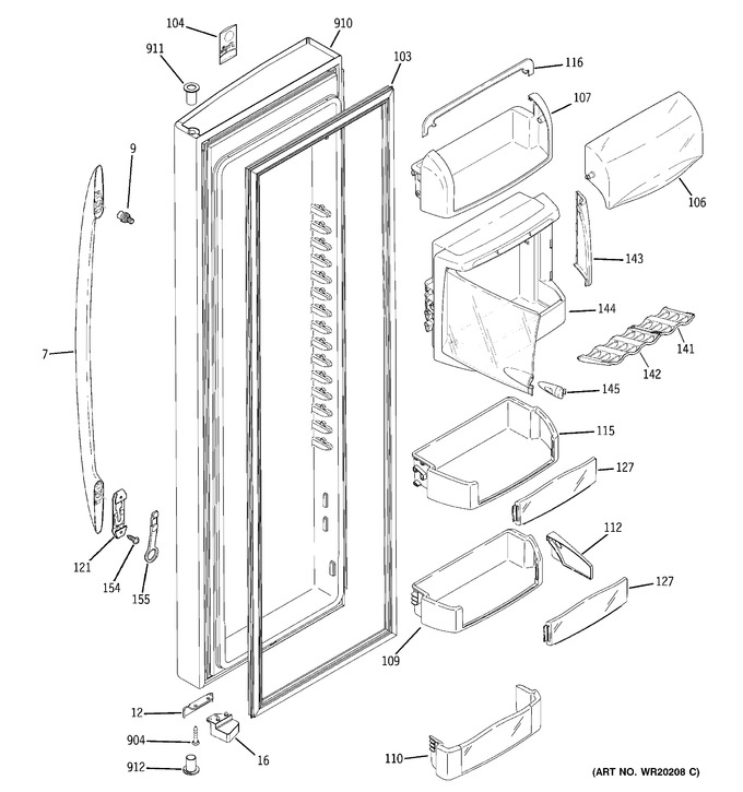 Diagram for PCF23RGWAWW