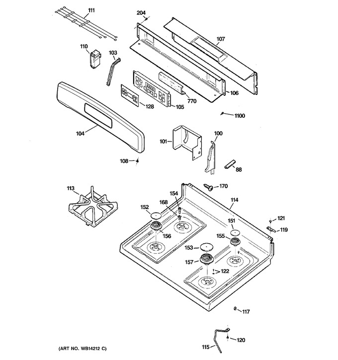 Diagram for JGB280DEN1WW