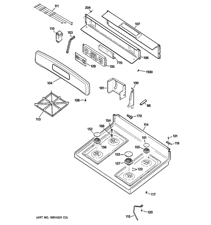 Diagram for JGB290DEN1WW