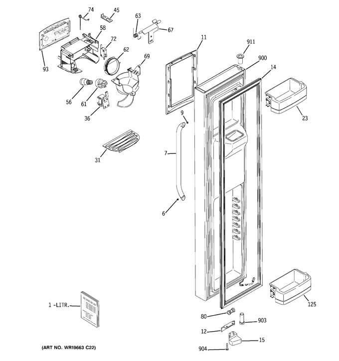 Diagram for GCE23LGTIFLS