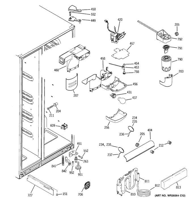 Diagram for GCE23LGWHFBG