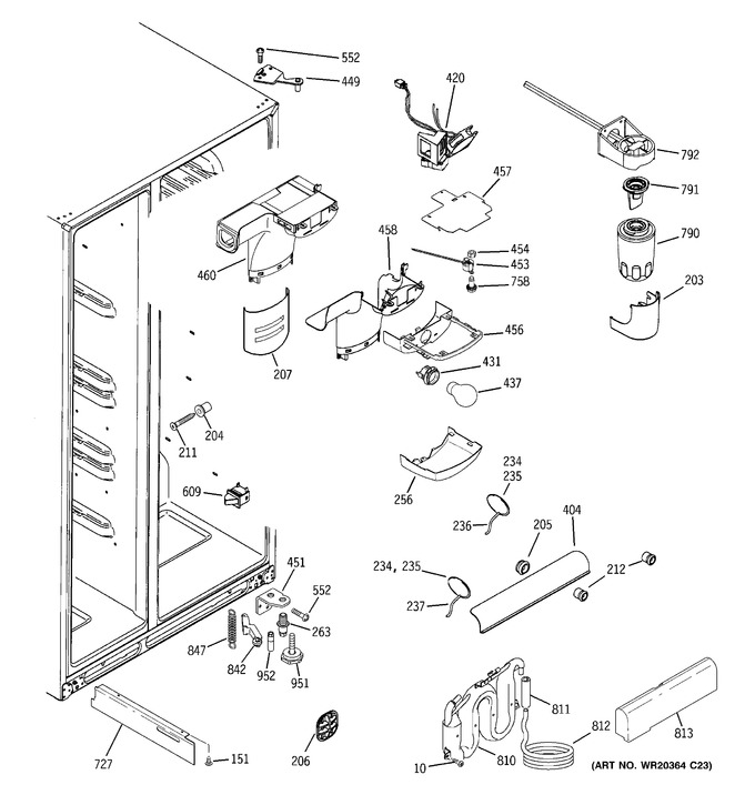 Diagram for GCE21LGWHFWW