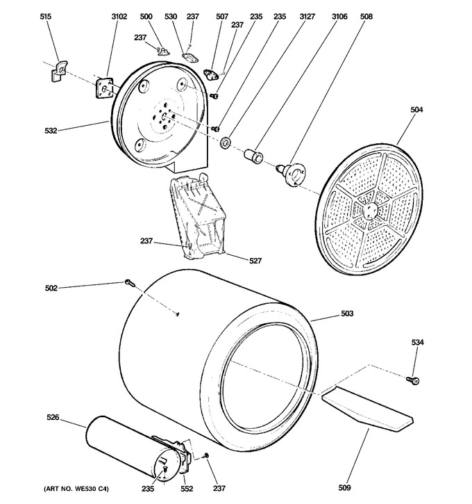 Diagram for DWXR463GG7WW