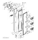 Diagram for 1 - Freezer Door