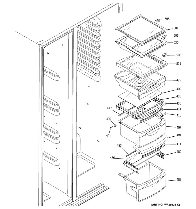 Diagram for ESHF5MGXBEWW