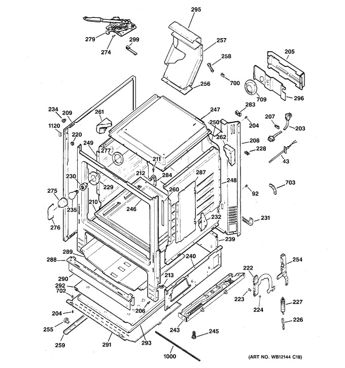 Diagram for JGB280DEN2BB