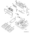 Diagram for 2 - Control Panel & Cooktop